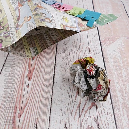 UNICORN NEWSPAPER CRAFT STEP 8