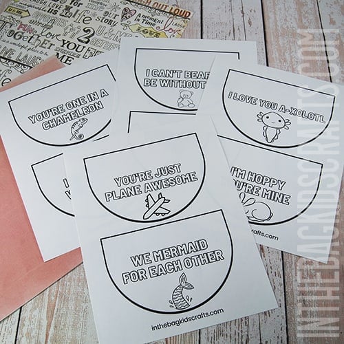 Valentine treat printables step 1
