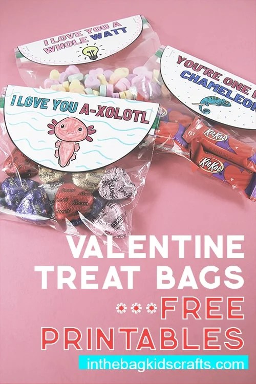 Valentine printables for treat bags 
