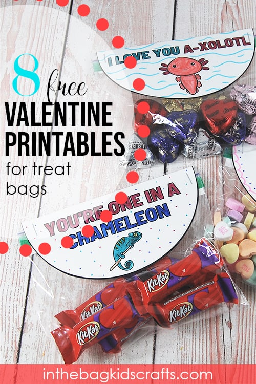 Valentine treat bag printables 