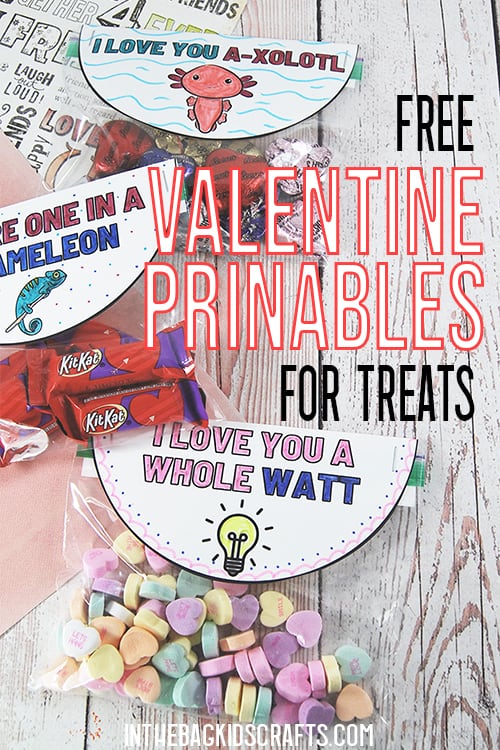 Valentine Printables for treat bags 