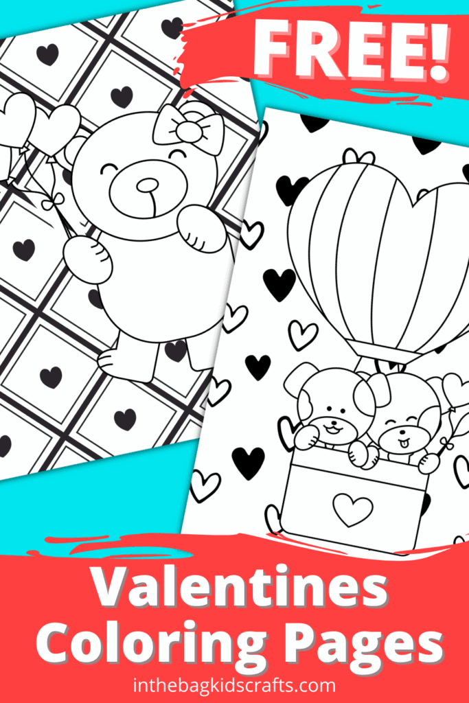 FREE VALENTINES COLORING PAGES FOR KIDS 