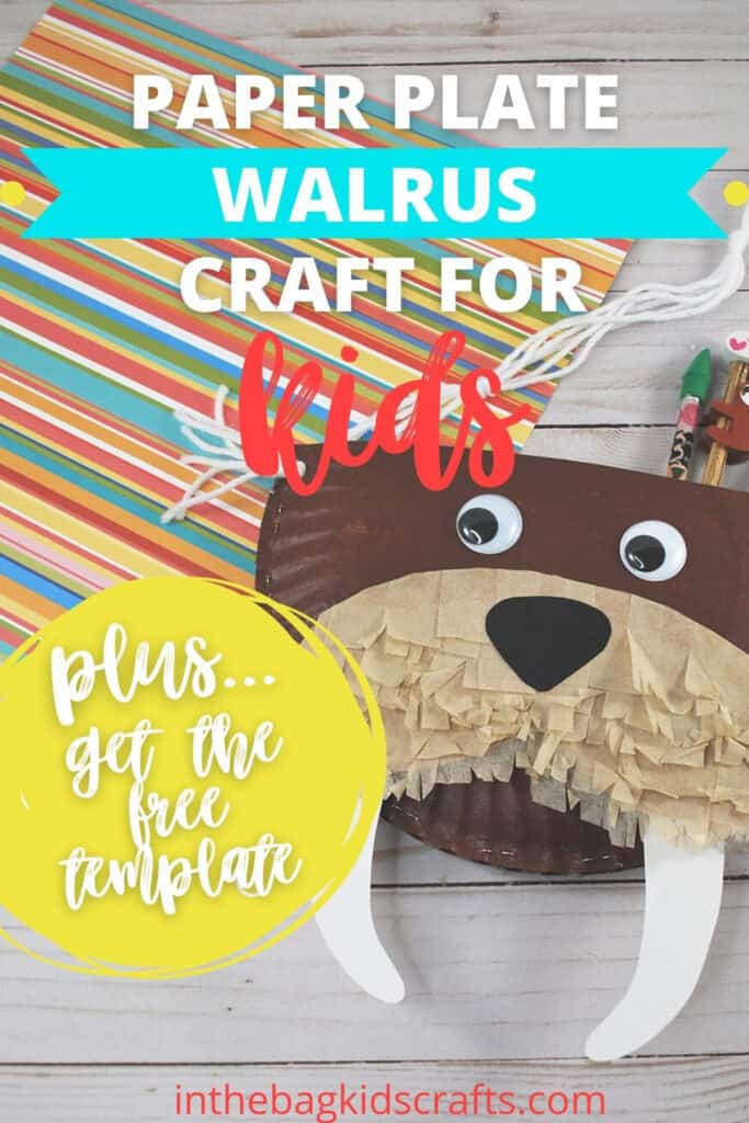 PAPER PLATE WALRUS CRAFT FOR KIDS 