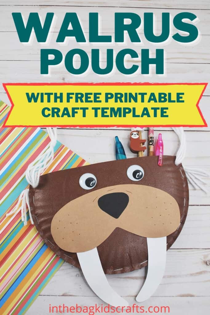 PAPER PLATE WALRUS CRAFT FOR KIDS WITH FREE CRAFT TEMPLATE