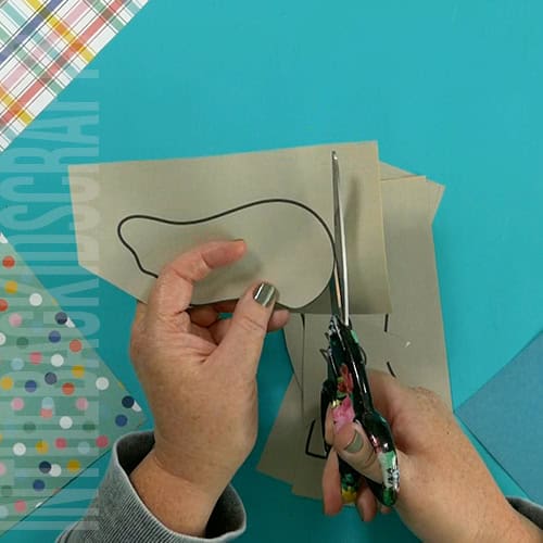 An image showing an easy elephant craft for kids, perfect as an animal craft and fine motor activity.  Step 1