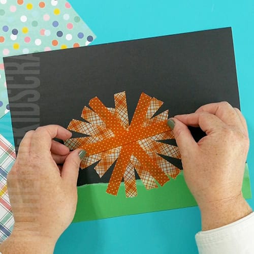 Pumpkin craft for preschoolers step 2