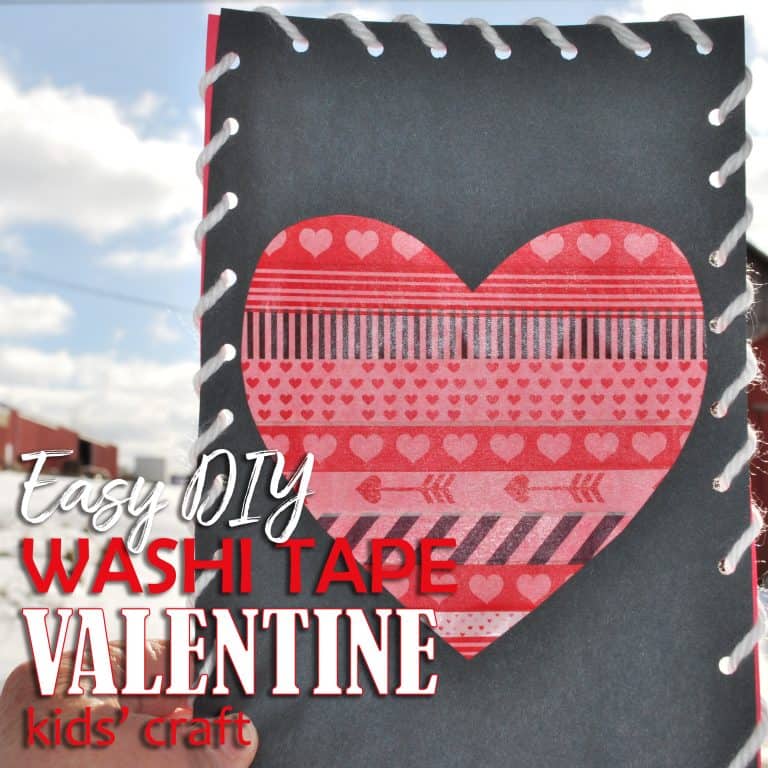 Heart Art Washi Tape Valentine