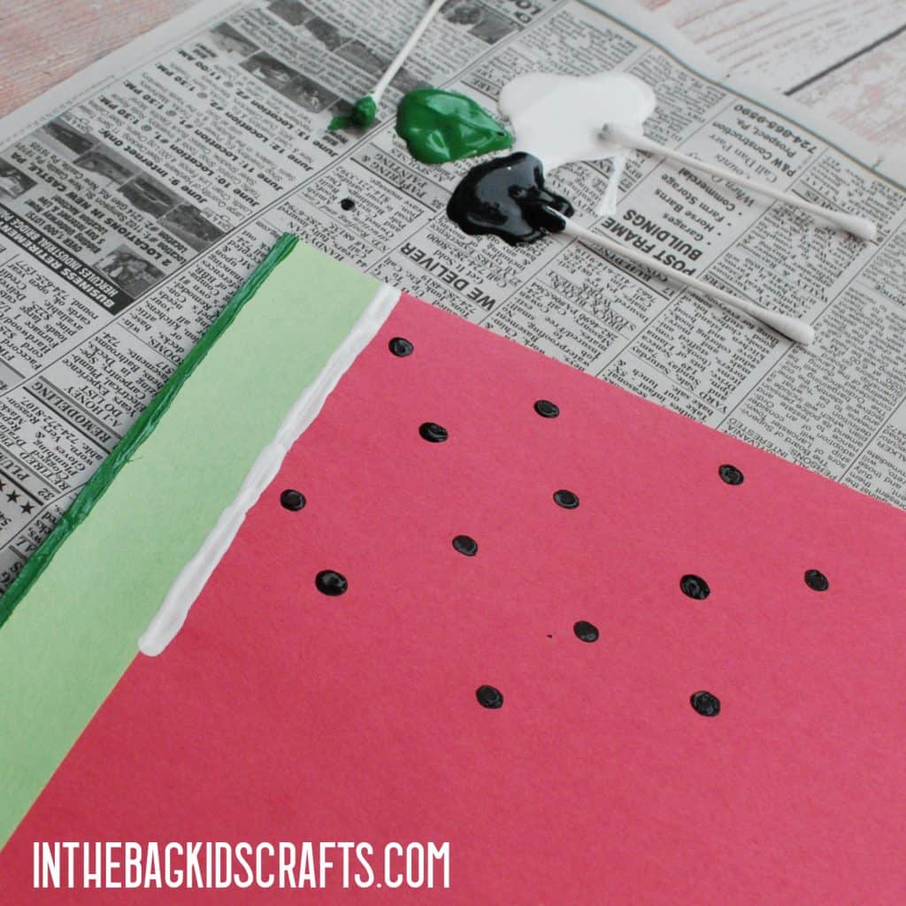 EASY WATERMELON PAPER CRAFT STEP 2
