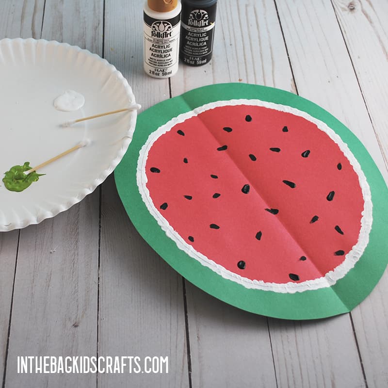 PAPER WATERMELON CRAFT STEP 3