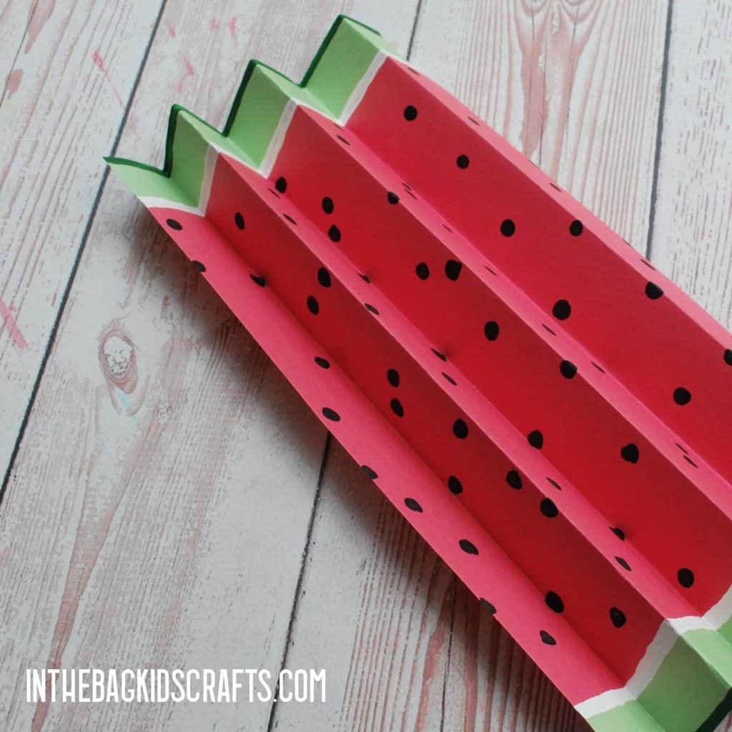 EASY WATERMELON PAPER CRAFTS STEP 3