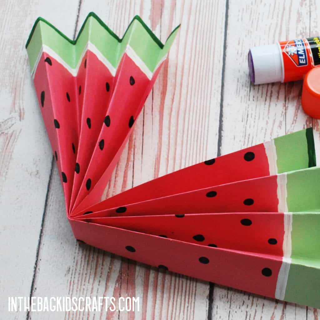 EASY WATERMELON PAPER CRAFTS STEP 3B