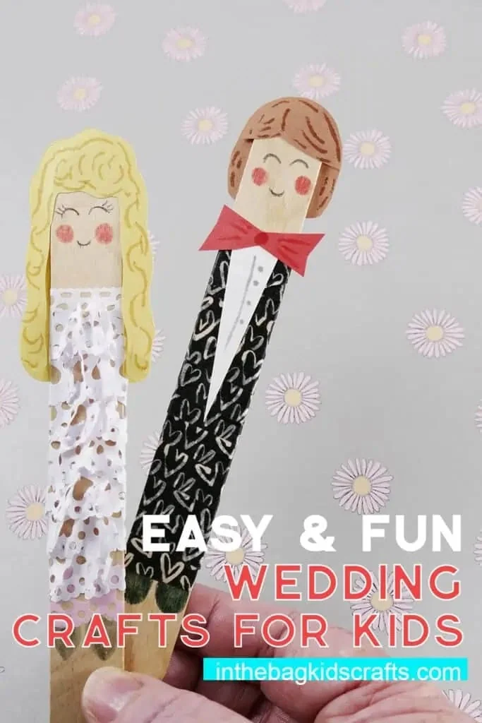 Bride and Groom Crafts for Kids 