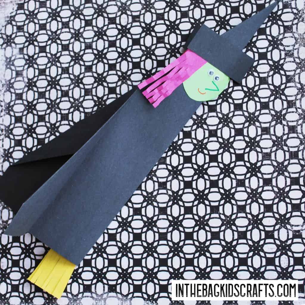 Halloween Kids' Activity:  Witch Paper Airplane