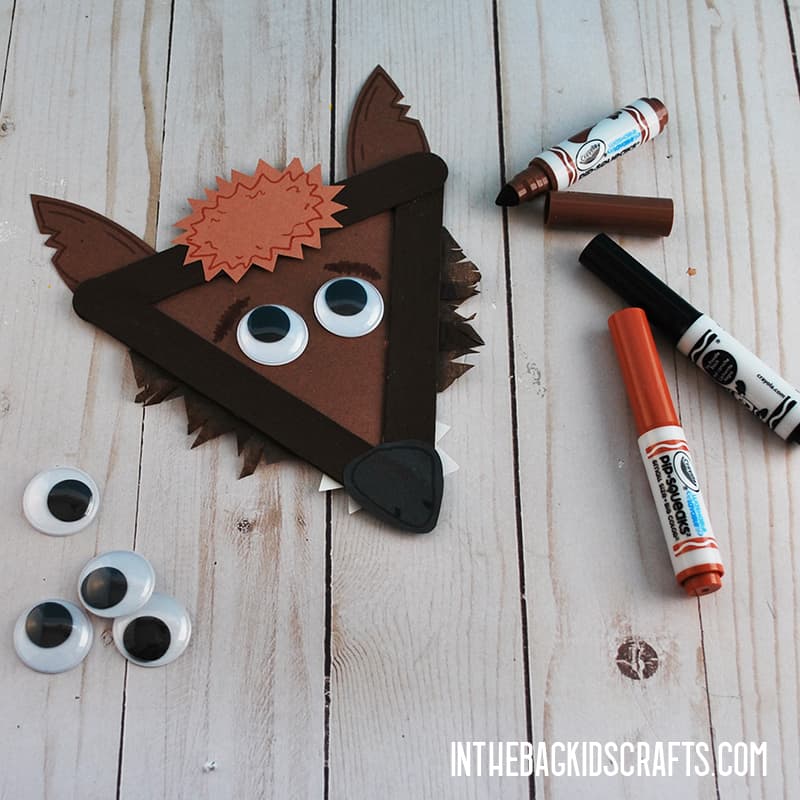 LITTLE RED RIDING HOOD CRAFTS BIG BAD WOLF STEP 5