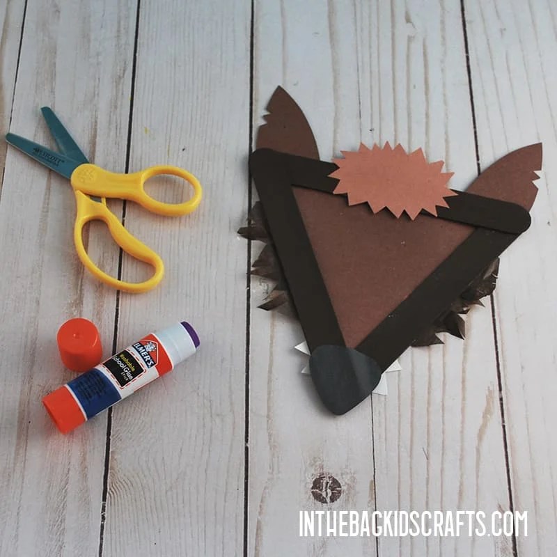 LITTLE RED RIDING HOOD CRAFTS BIG BAD WOLF STEP 4