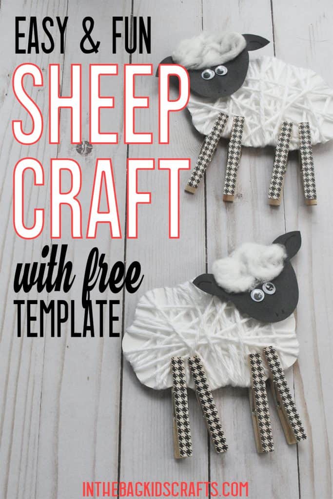 EASY SHEEP CRAFT FOR KIDS 