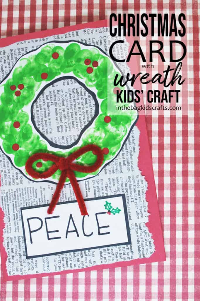CHRISTMAS WREATH CARD 