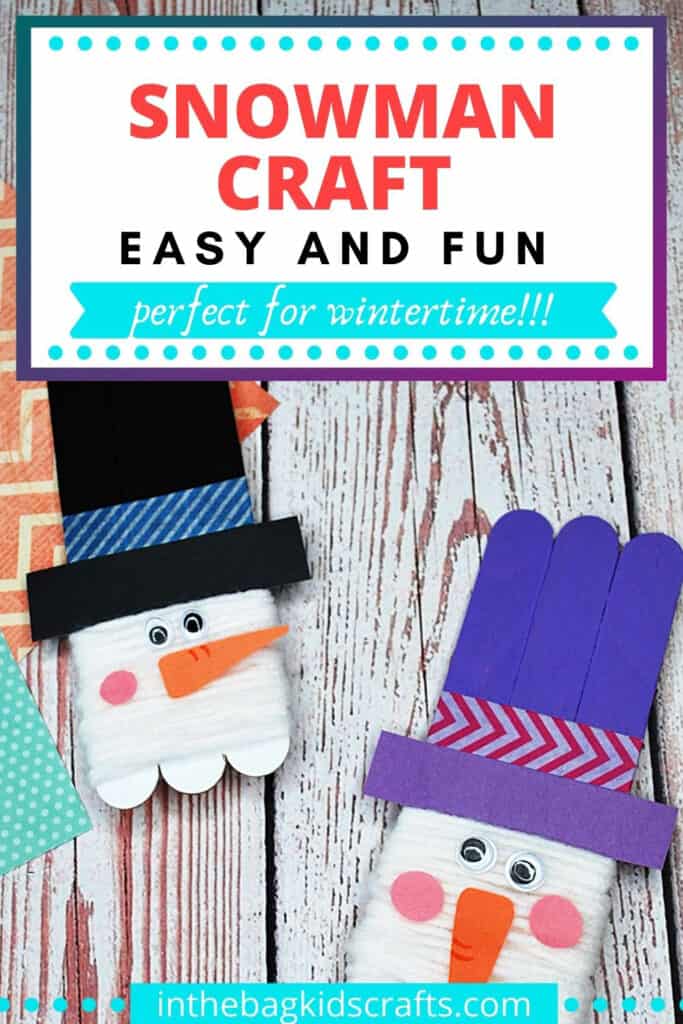 ARTS AND CRAFTS SNOWMAN 