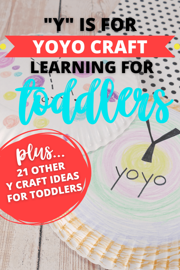 Letter Y Crafts for Toddlers YoYo Paper Plate Craft 