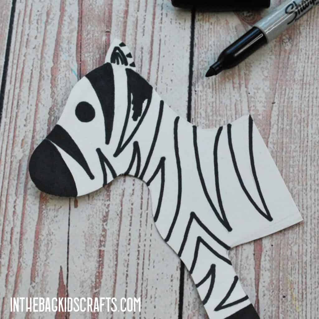 ZEBRA CLOTHESPIN CRAFT IDEAS STEP 3