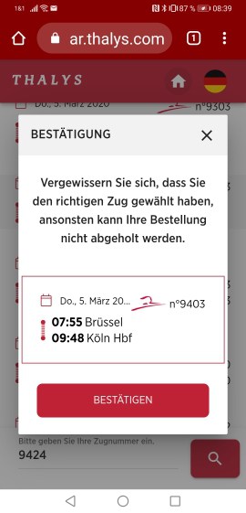 Thalys Boardrestaurant
