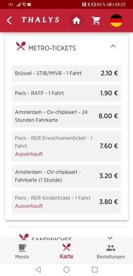 Thalys Boardrestaurant