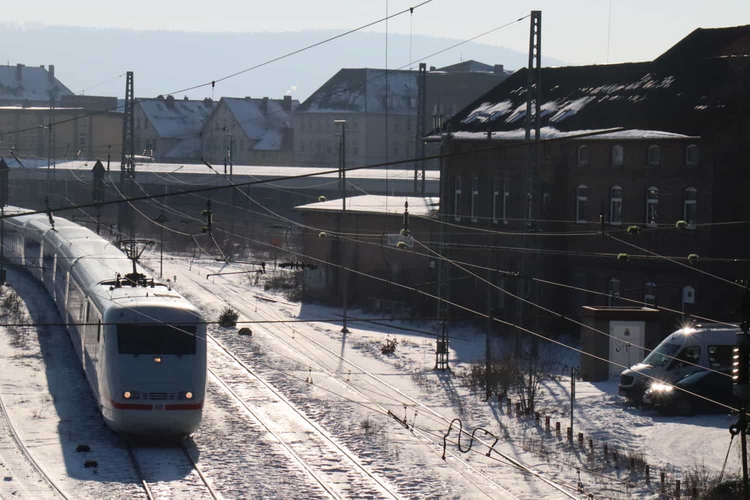 Bahnhof Minden im Winter