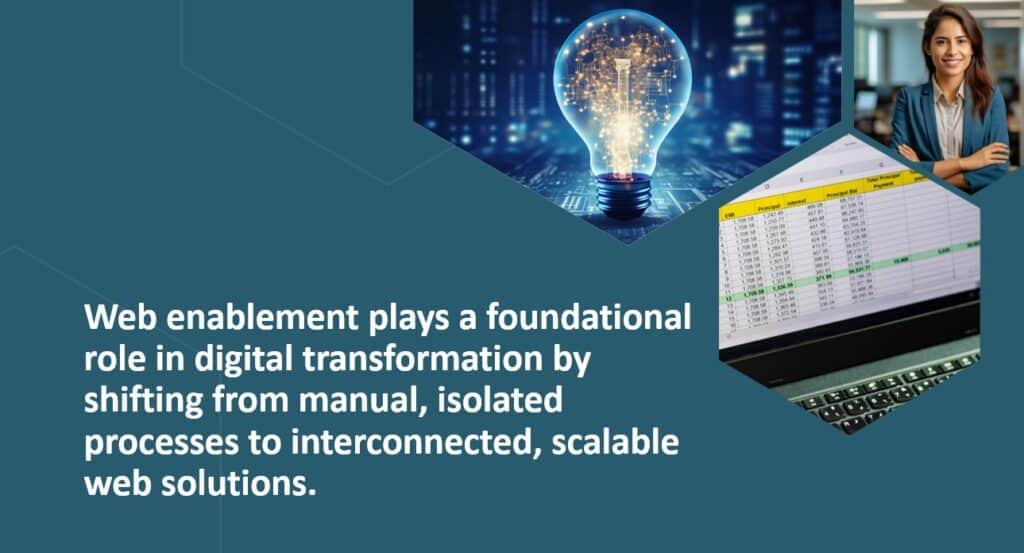 Modern spreadsheet workflow for digital transformation and process efficiency.