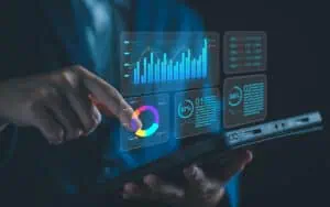 Interactive Power BI dashboard with analytics and data visualization tools.