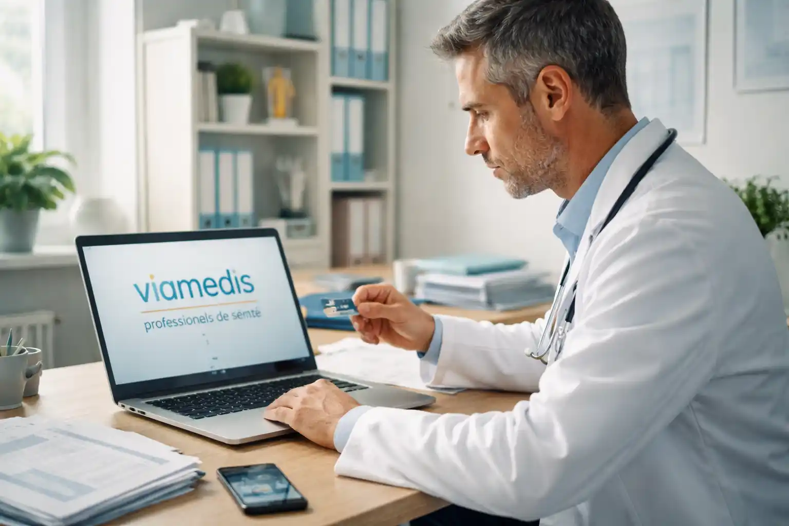 viamedis professionnels de santé identification ordinateur