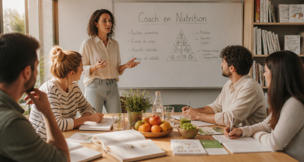 coach en nutrition formation groupe en salle