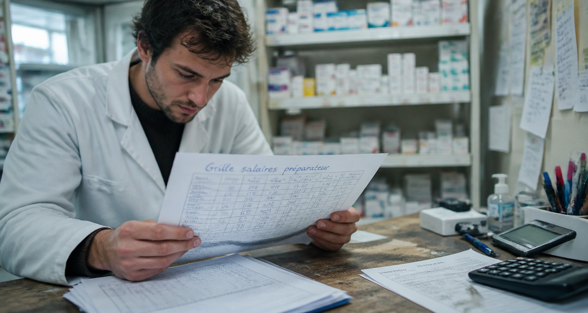 grille des salaires preparateur en pharmacie feuille comptoir