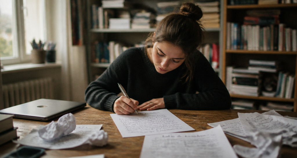 Lettre de motivation pour une ecole écrite à la main