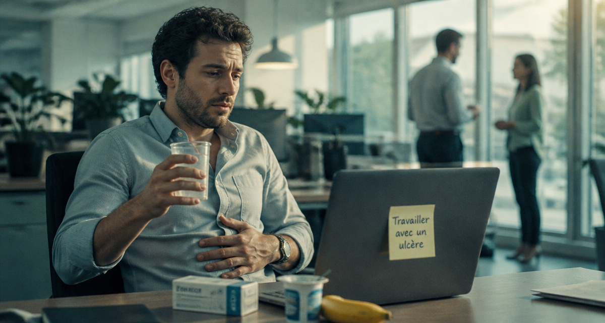 peut on travailler avec un ulcère image open space