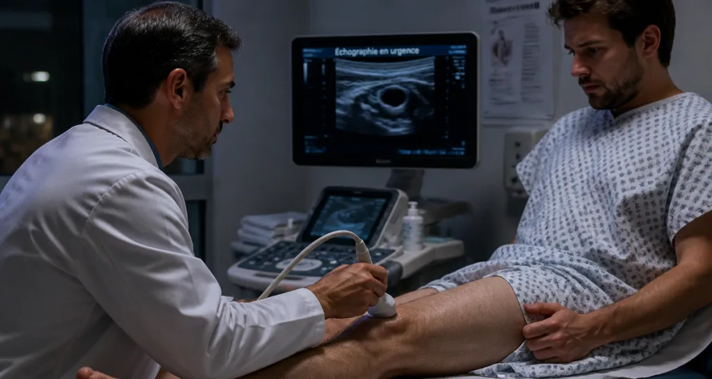 echographie en urgence patient radiologue