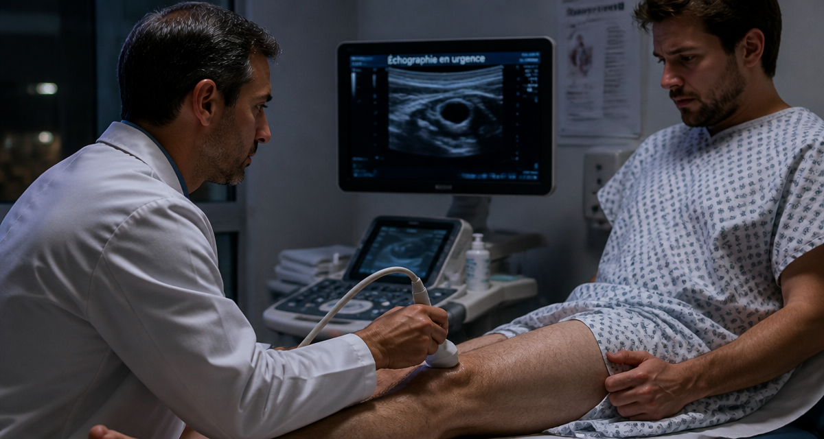 echographie en urgence patient radiologue