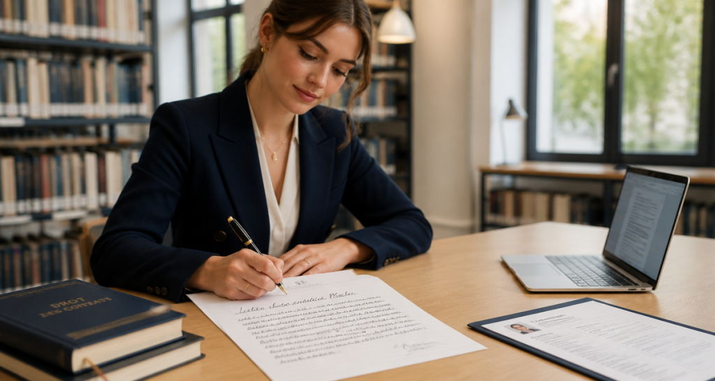 Lettre de motivation master exemple manuscrite étudiante