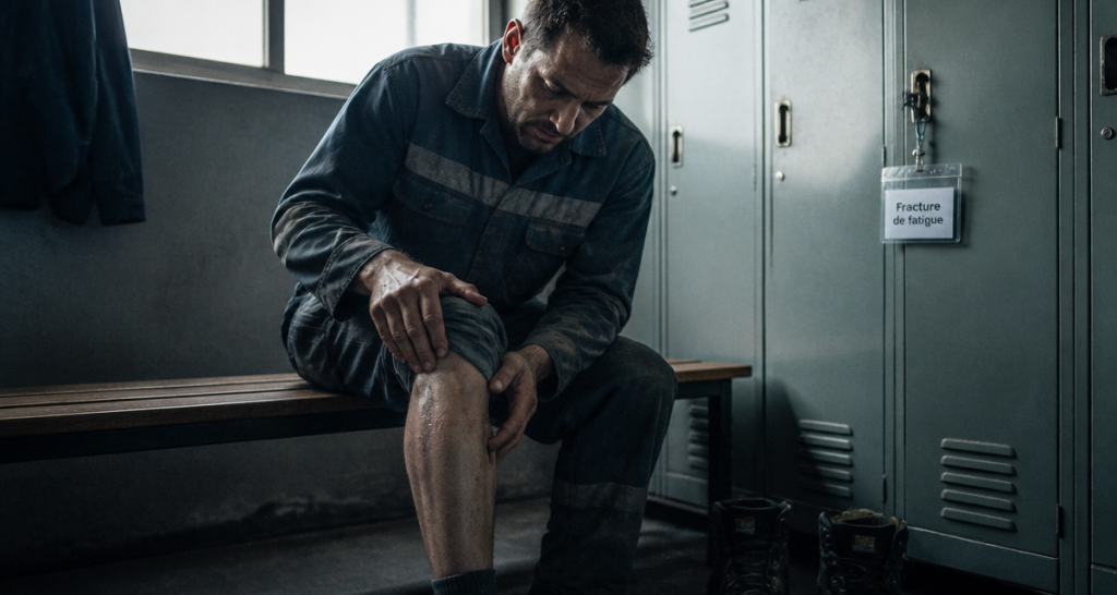 peut on travailler avec une fracture de fatigue ouvrier tibia