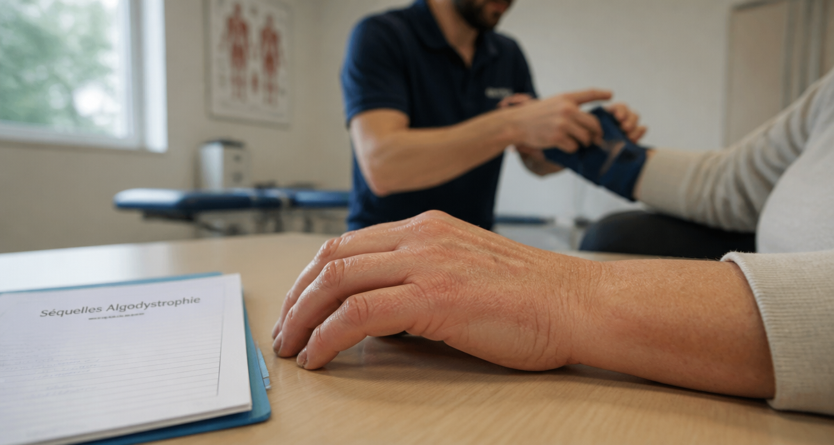 séquelles algodystrophie main main adulte rééducation