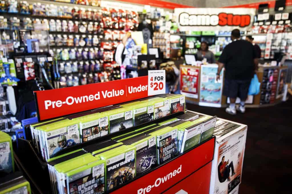 inside gamestop shop