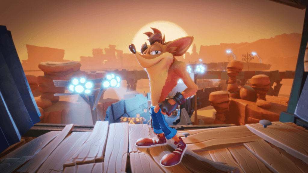 Crash Bandicoot looking cool