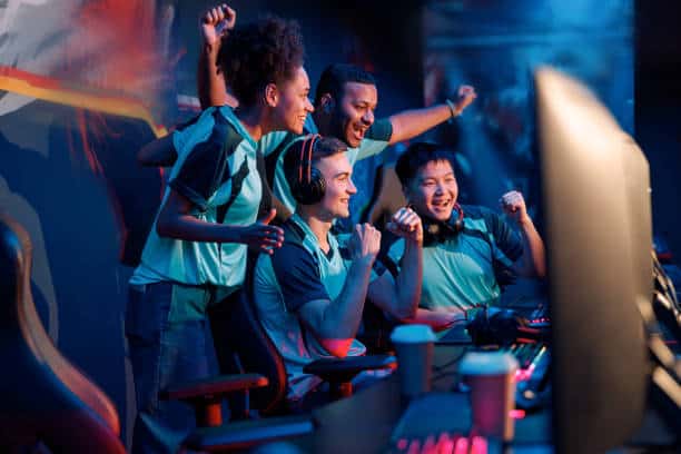 esports team celebrate