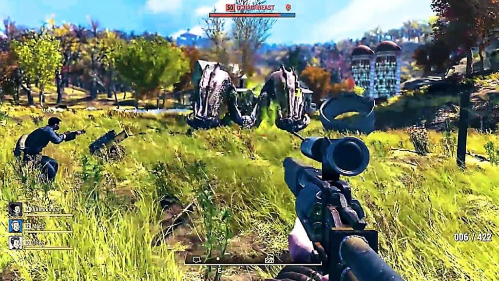 fallout 76 character shooting