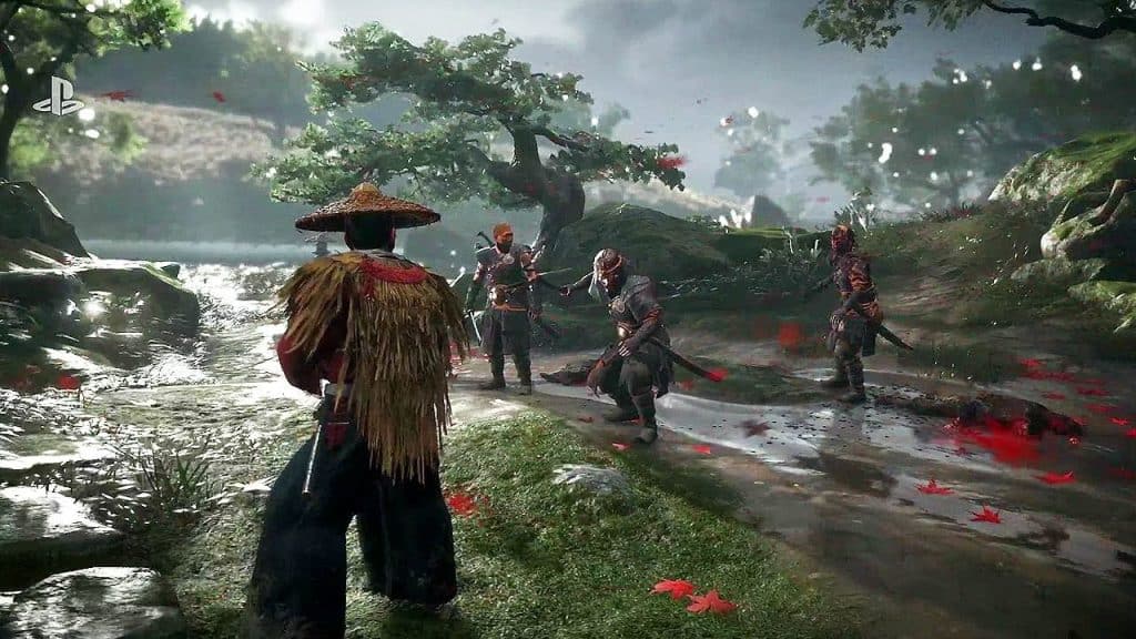ghost of tsushima ninja fighting