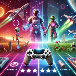 igame game reviews with a controller aliens and spacemen