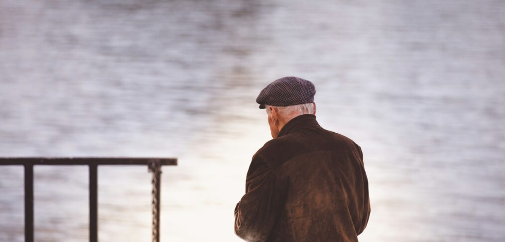 Elderly man with dementia wandering from nursing home