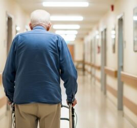 Elderly Man Using a Walker - Ohio nursing home fall lawyer
