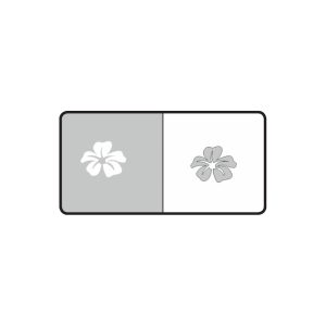 Elegante bloemontwerp voor nagelkunst met bloemmotief op een neutrale achtergrond.