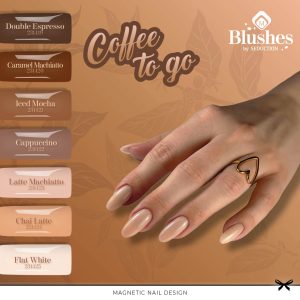 Zachte nude nagellak kleuren op een elegante hand met ring, perfect voor natuurlijke en stijlvolle n.