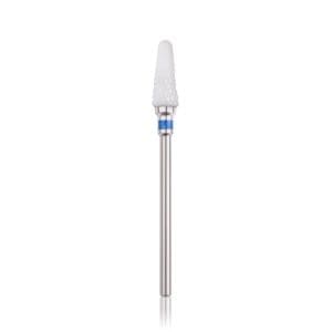 Grote witte nagelriemverwijderingspen met metalen handvat voor professionele nagelverzorging.